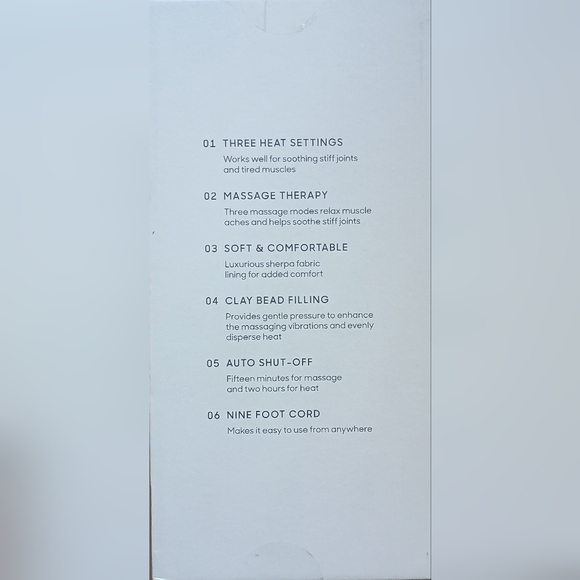 Sharper Image Calming Cozy Heating Blanket & Massager, Gray - Picture 3 of 8